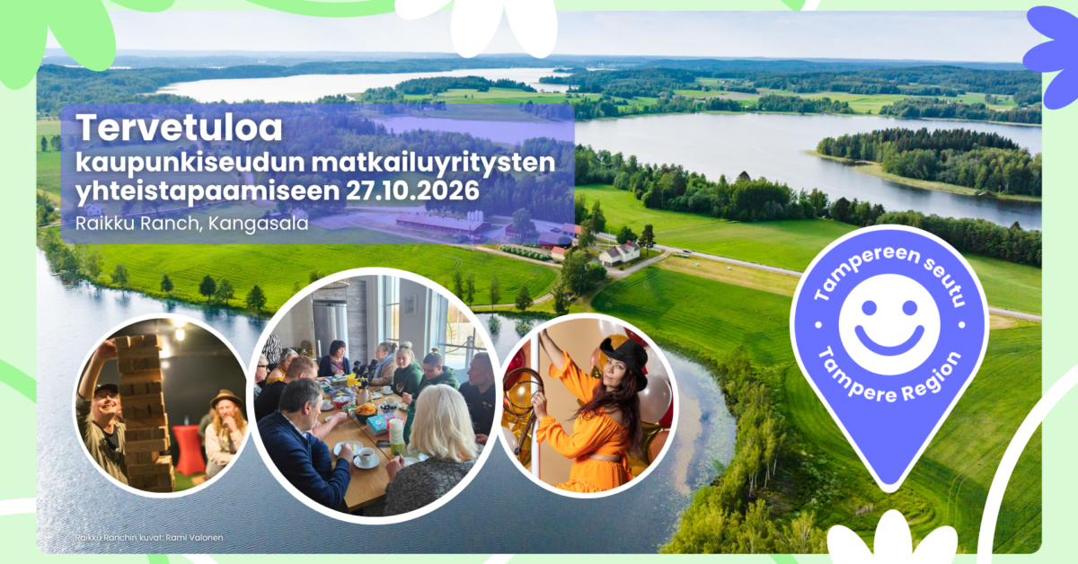 Kaupunkiseudun matkailuyrittäjien tapaamiskutsu, kuvassa Raikku Ranch